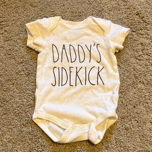 Rae Dunn White 'Daddy's Sidekick' Bodysuit